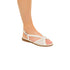 Sandali bassi bianchi effetto intrecciato Lora Ferres, Donna, SKU w041000385, Immagine 0